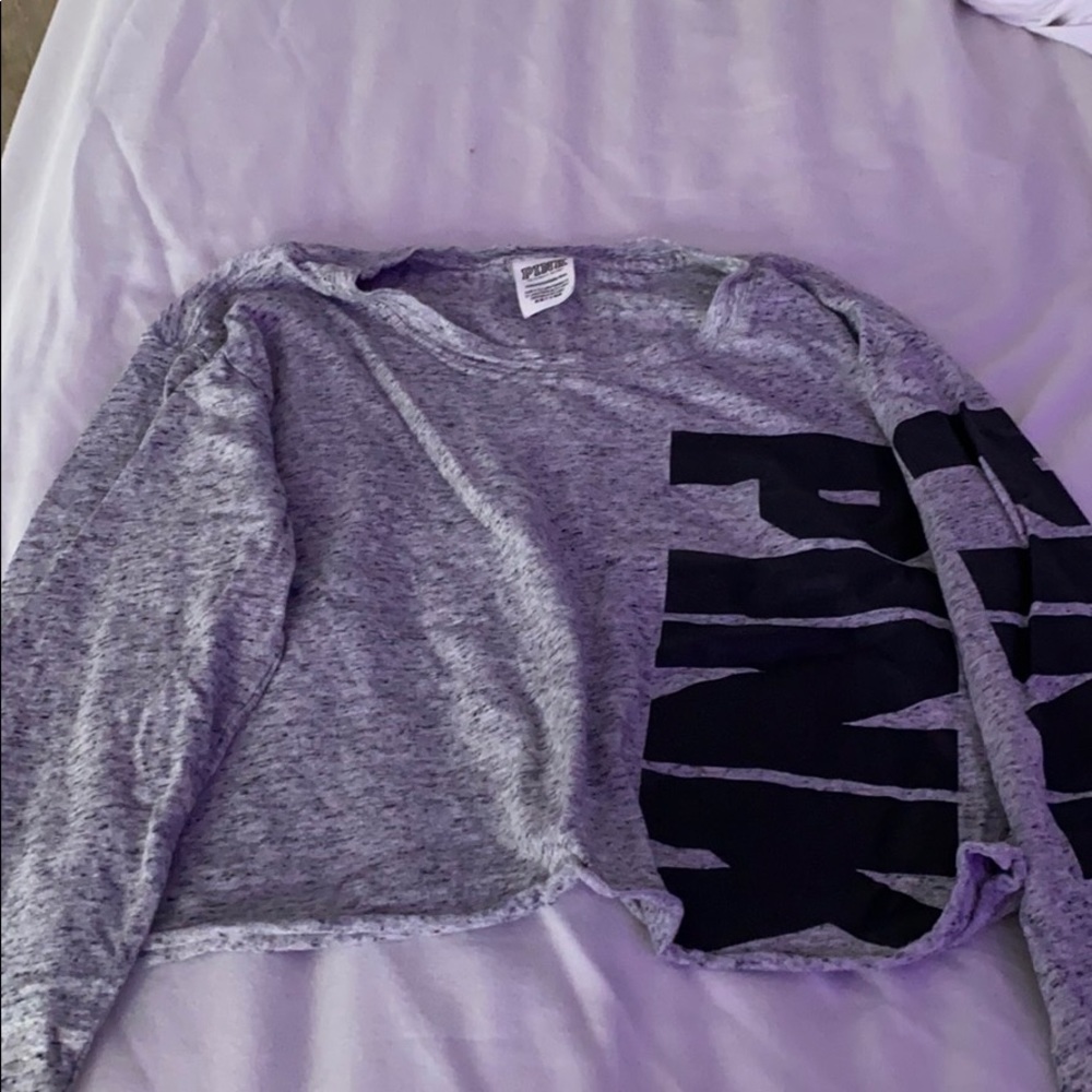 Long sleeve cropped shirt